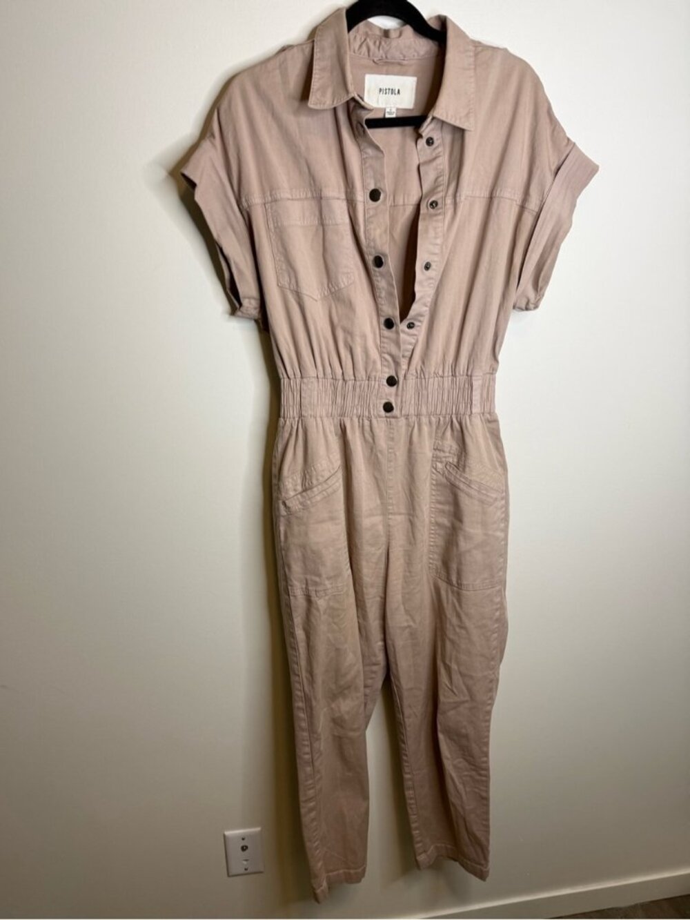 Pistola Grover Jumpsuit size small cream